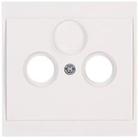 Kopp 313601187 Malta Antennenabdeckung TV/RF, Creme-Wei&szlig;