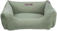 TRIXIE Hundebett Marley 100 x 70 cm in Salbei &ndash; eckiger Hundekorb f&uuml;r gro&szlig;e...