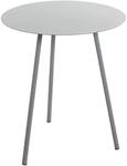 HAKU Beistelltisch rund grau Metall runder Couchtisch klein - Ma&szlig;e: H 45 x &Oslash; 40 cm