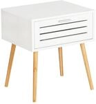 WENKO Beistelltisch Finja mit Schublade, moderner Couchtisch im Scandi Chic,