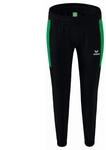 Erima Damen Team Basic Pr&auml;sentationshose (1102246), schwarz/smaragd, 38