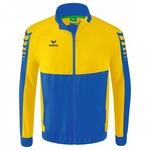 Erima Herren Six Wings Pr&auml;sentationsjacke (1012206), new royal/gelb, XXL