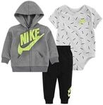 Nike Jungen Jdi Toss 3Pc Fz Set, Black, 9 Monate