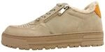 Marco Tozzi Damen Plateau Sneaker mit Schn&uuml;rsenkeln Freizeit, Beige (Sand Comb), 38
