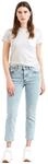 Levi's Damen Jeanshose 501 Crop High Rise, Straight Fit, Blau (Wow Me Over), W31/L28