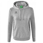 Erima Damen Essential Team Basic Kapuzensweat (2072215), hellgrau Melange/Slate Grey,