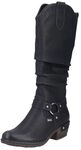 Rieker Damen Hochschaftstiefel 93670-00 schwarz Gr. 41