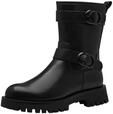 Tamaris Damen Stiefelette Vegan; BLACK/STRUCTURE, EU 39