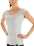 WINSHAPE Damen Fitness Freizeit Yoga Pilates Wtr4 Kurzarmshirt, Grey-melange, XS EU