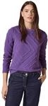 Cecil Damen B322263 Shirt mit 3D Strukturmuster, Wild Lilac, XXL