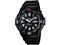 Casio Collection Herren-Armbanduhr MRW 200H 1BVEF, schwarz/Rot