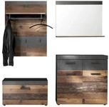 trendteam smart living - Indy - Garderobenkombination - Eiche/Grau -