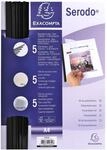 Exacompta 428432 Pr&auml;sentationsset Serodo DIN A4: 5 schwarze Klemmschienen 3mm, 5