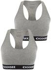 Chiemsee Bustier-Top im Zweierpack mit Label-Schriftz&uuml;gen