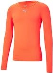 Puma Herren Liga Baselayer Tee Ls T-Shirts, Neon Sun, XXL EU