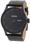 Nixon Armbanduhr Sentry Leder All Black