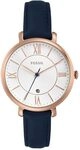 Fossil Jacqueline Watch for Women Quartz Three Hand Movement with Leather Strap