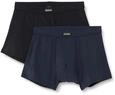 bruno banani - Micro Simply - Short - 2er Pack (L Blaugrau/Schwarz)