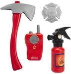 Simba Feuerwehr Basic Set, Feuerl&ouml;scher mit Spr&uuml;hfunktion, Axt, Funkger&auml;t mit