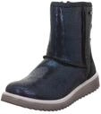 Superfit M&auml;dchen Lora Warm Gef&uuml;tterte Gore-tex Schneestiefel, Schwarz Blau 0020, 39