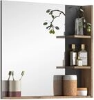 xonox.home - Spiegel Mason 79x73x13 cm in Nox Eiche und Spiegelglas - Badset