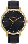 Nixon Damen-Armbanduhr Kensington Leather Gold/Black Analog Quarz Leder A108513-00