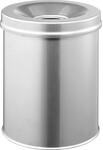 Durable Papierkorb Safe rund 15 Liter, silber, 330523