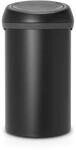 Brabantia Gro&szlig;er M&uuml;lleimer mit Touch-Funktion, Stahl, Mineral Mondlicht Schwarz,