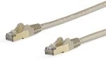 StarTech.com Patchkabel CAT6a (7 m, grau, RJ45-Snagless-Steckverbinder,