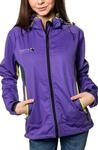 Deproc Active Damen Softshelljacke mit abnehmbarer Kapuze &Uuml;bergangsjacke Windbreaker
