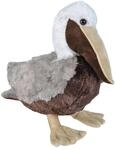 Wild Republic Pl&uuml;sch Brauner Pelikan, Cuddlekins Kuscheltier, Pl&uuml;schtier, 30cm