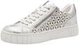 MARCO TOZZI Damen Sneaker flach mit Rei&szlig;verschluss Vegan, Silber (Lt. Grey Comb), 41