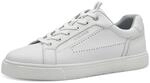 s.Oliver Herren Sneaker flach Low Top Vegan, Wei&szlig; (White), 44 EU