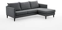 Atlantic Home Collection 3-Sitzer mit rechts oder Links montierbarem Longchair