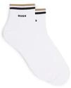 BOSS Herren 2P SH Stripe CC Zweierpack kurze Socken mit Signature-Streifen an...