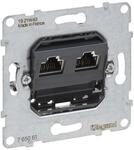 LEGRAND, SEANO Datendose 2 x RJ45, Einsatz, Kat. 6A, UTP, ungeschirmt, 765061