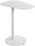HAKU Beistelltisch wei&szlig; Metall Couchtisch klein - Ma&szlig;e: B 53 x H 60 x T 38 cm
