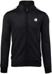 Gorilla Wear - Delaware Track Jacket - Schwarz - Bodybuilding Sport Alltag Freizeit