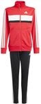 adidas Unisex Kinder Seasonal Essentials Tiberio 3 Stripes Tricot Track Suit, Pure