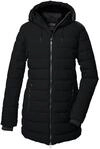 killtec Damen Steppparka/Parka mit Kapuze KOW 55 WMN QLTD PRK, schwarz, 42, 41809-000