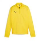 PUMA Unisex Teamgoal Training 1/4 Zip Jr Slim Fit Top, Faster Yellow-puma Black-Sport