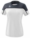 Erima Damen Change by Funktionelles T-Shirt (1082325), wei&szlig;/Slate Grey/schwarz, 34