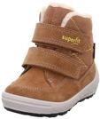 Superfit Jungen Groovy 2.0 Warm Gef&uuml;tterte Gore-tex Braun/Gelb 3000 Schneestiefel,