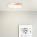 Lightbox Basic LED Wand- & Deckenlampe | &Oslash; 50 cm | Holzrahmen vom...