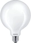 PHILIPS LED Classic E27 Lampe, 100 W, matt, Globeform, neutralwei&szlig;, Wei&szlig;