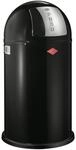 Wesco Pushboy M&uuml;lleimer in der Farbe schwarz, pulverbeschichtetes Stahlblech, 50