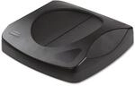 Rubbermaid Commercial Products Untouchable Square Trash Can Swing Top - Black