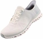 Skechers Damen Glide-Step Excite Sneaker, Gray Off White Mesh, 37 EU
