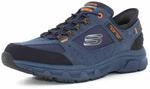 Skechers Oak Canyon Consistent Winne Herren-Sneaker, freih&auml;ndig, Marineblaues Leder,