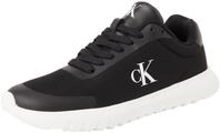Calvin Klein Damen Runner Sneaker Eva Mesh Sportlich, Schwarz (Black/Bright White),